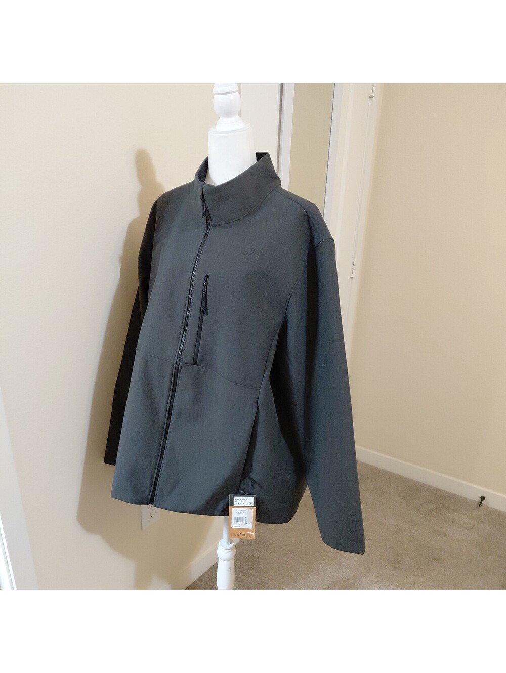 NWT Men’s North Face Apex Bionic 3 Jacket Dark Grey 2XL #918